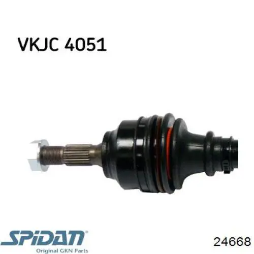 Semieje delantero izquierdo GKN-Spidan 24668 precio, desde 44,63 EUR