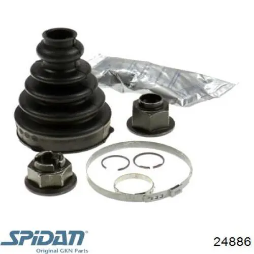 24886 GKN-Spidan Fuelle transmisión delantero exterior