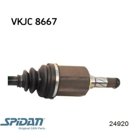 24920 GKN-Spidan árbol de transmisión delantero izquierdo