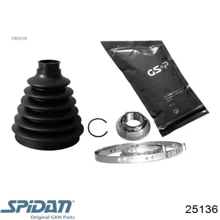 Fuelle, palier delantero exterior GKN-Spidan 25136 precio, desde 14,30 EUR