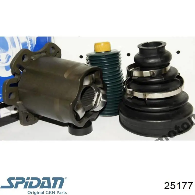 Juego de articulación, árbol de transmisión, interior delantera GKN-Spidan 25177