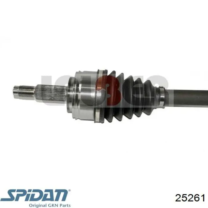 25261 GKN-Spidan árbol de transmisión delantero izquierdo