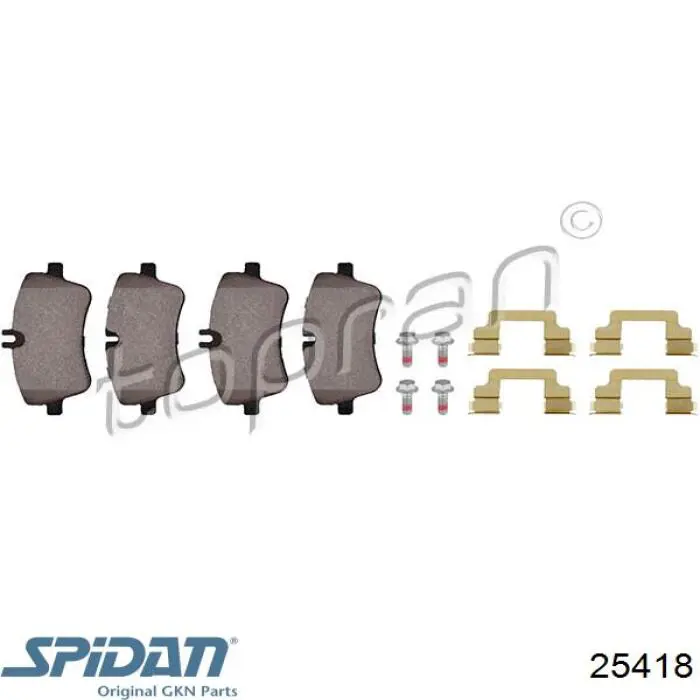 25418 GKN-Spidan Fuelle transmisión delantero exterior