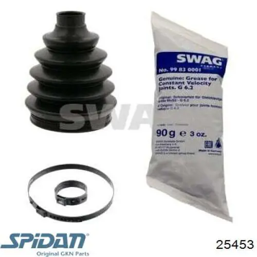 Fuelle, palier delantero exterior GKN-Spidan 25453 precio, desde 11,37 EUR