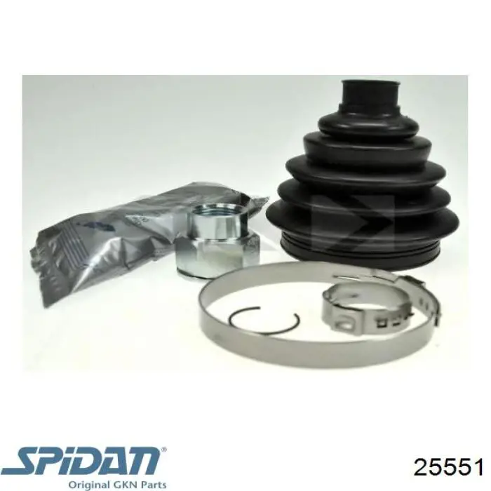 Fuelle de semieje delantero interior 25551 GKN-Spidan