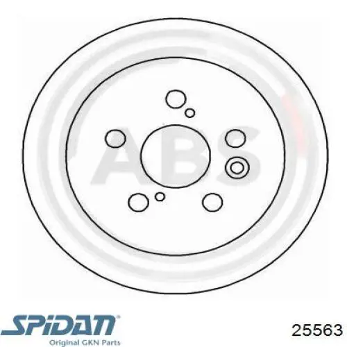 Fuelle de semieje delantero interior 25563 GKN-Spidan