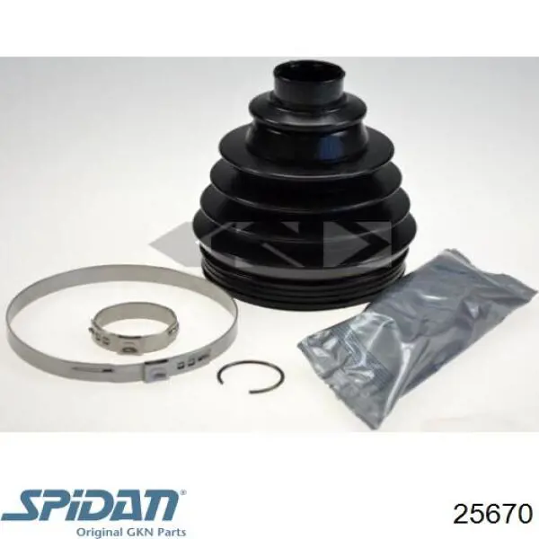 25670 GKN-Spidan Fuelle transmisión delantero exterior