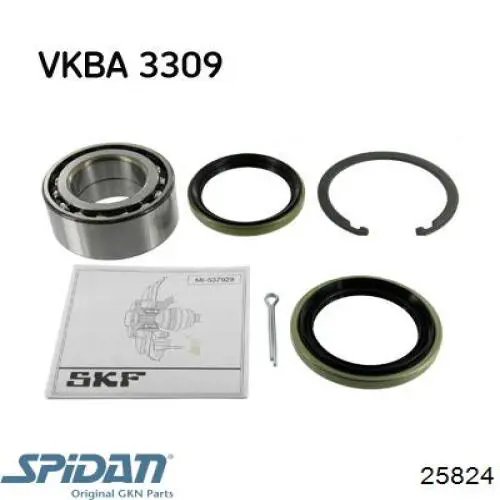 Fuelle, palier delantero exterior GKN-Spidan 25824 precio, desde 25,77 EUR