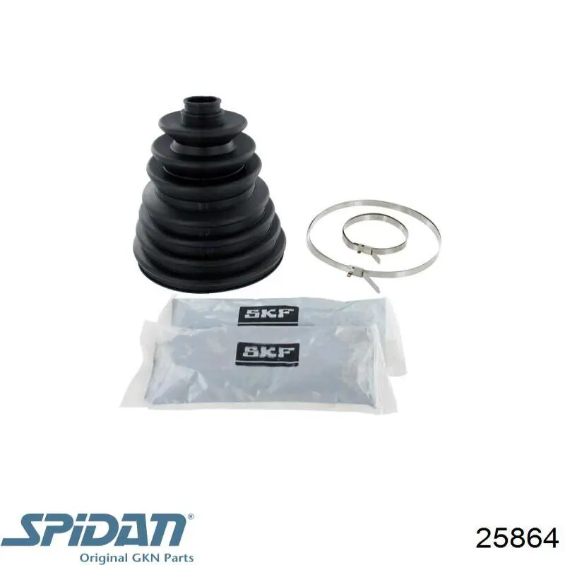 Comprar 25864 GKN-Spidan Fuelle de semieje delantero interior