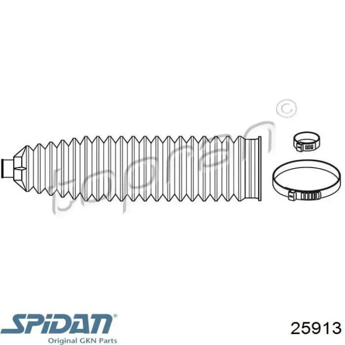 Comprar 25913 GKN-Spidan Fuelle, junta homocinética interna izquierda del semieje delantero