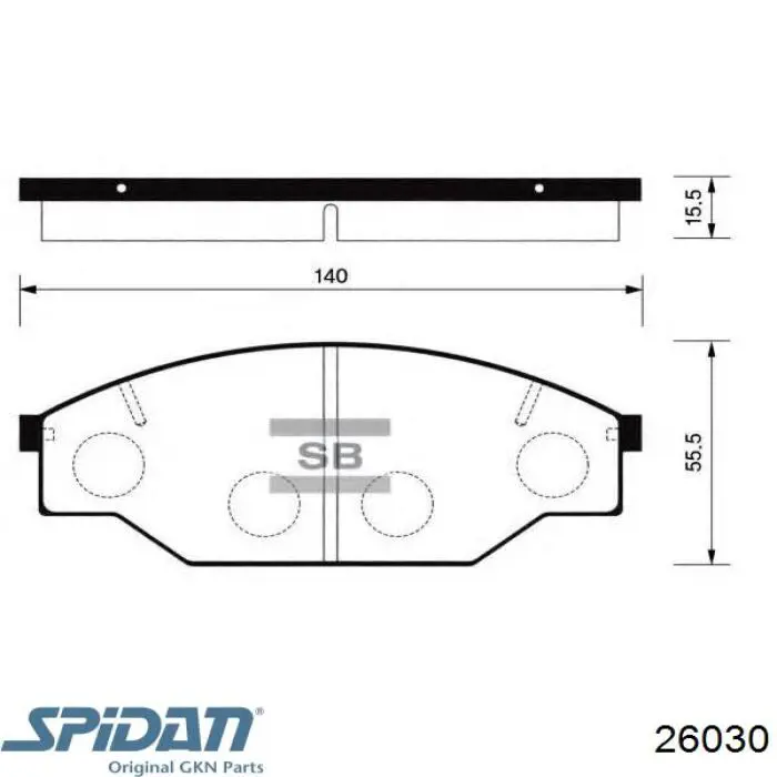Fuelle semieje delantero exterior GKN-Spidan 26030