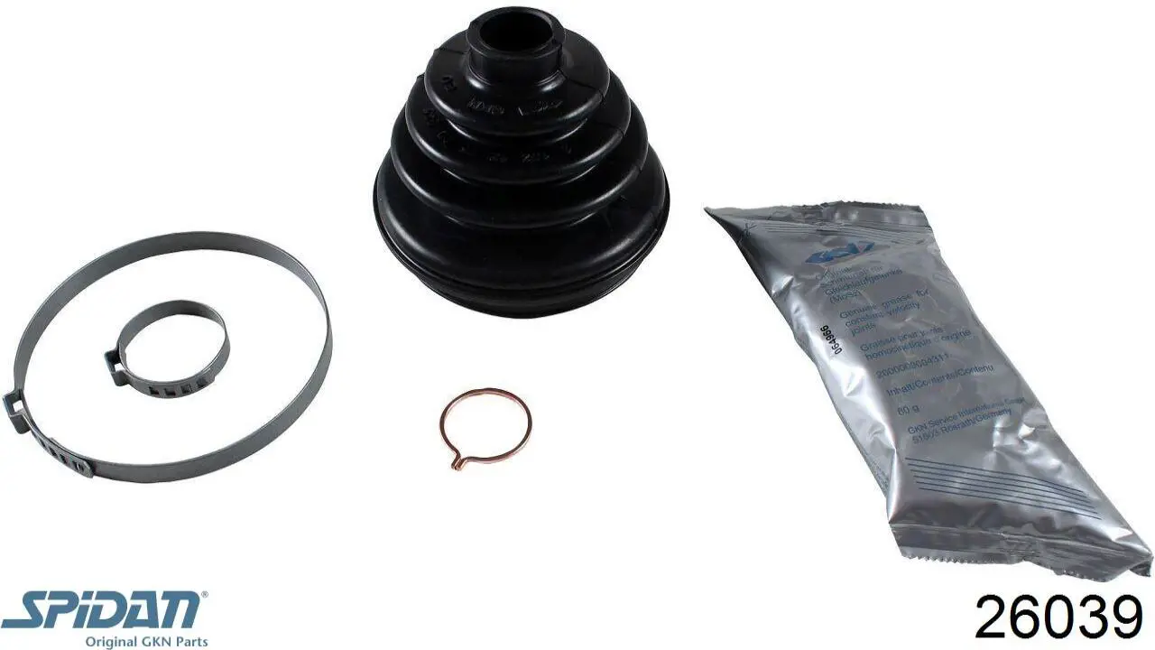 Comprar 26039 GKN-Spidan Fuelle de palier delantero exterior