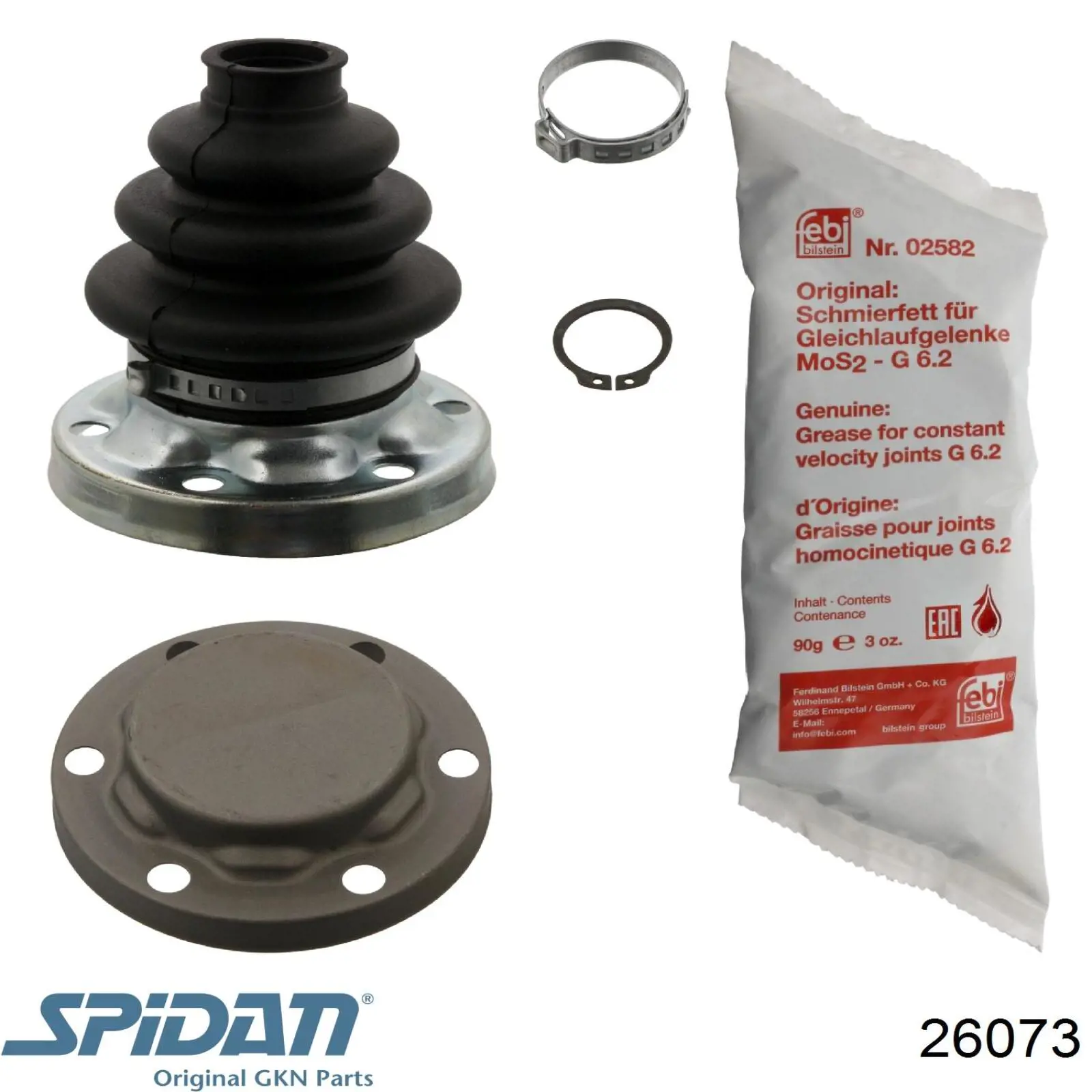 Comprar 26073 GKN-Spidan Fuelle interior de junta homocinética del semieje trasero