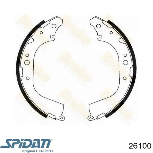 26100 GKN-Spidan fuelle, árbol de transmisión delantero interior