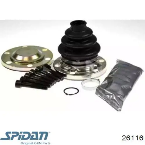 Fuelle exterior del eje de transmisión trasero GKN-Spidan 26116 precio, desde 5,70 EUR