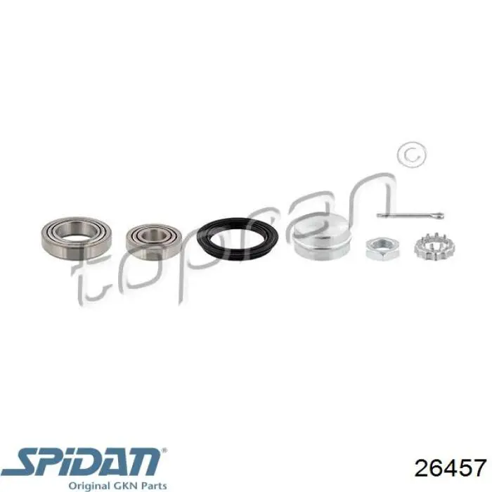 Cojinete de rueda trasero Volkswagen Jetta 2 19E, 1G2, 165, 167