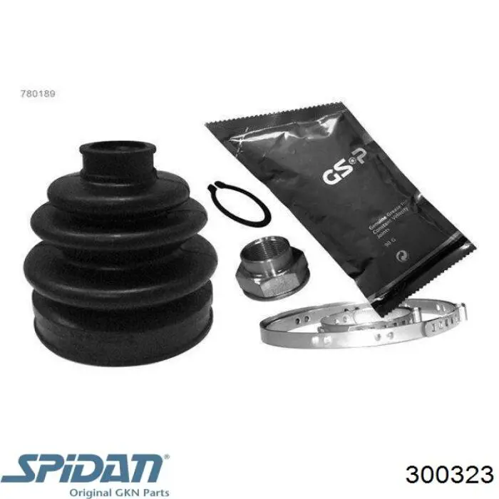 300323 GKN-Spidan fuelle, árbol de transmisión delantero exterior