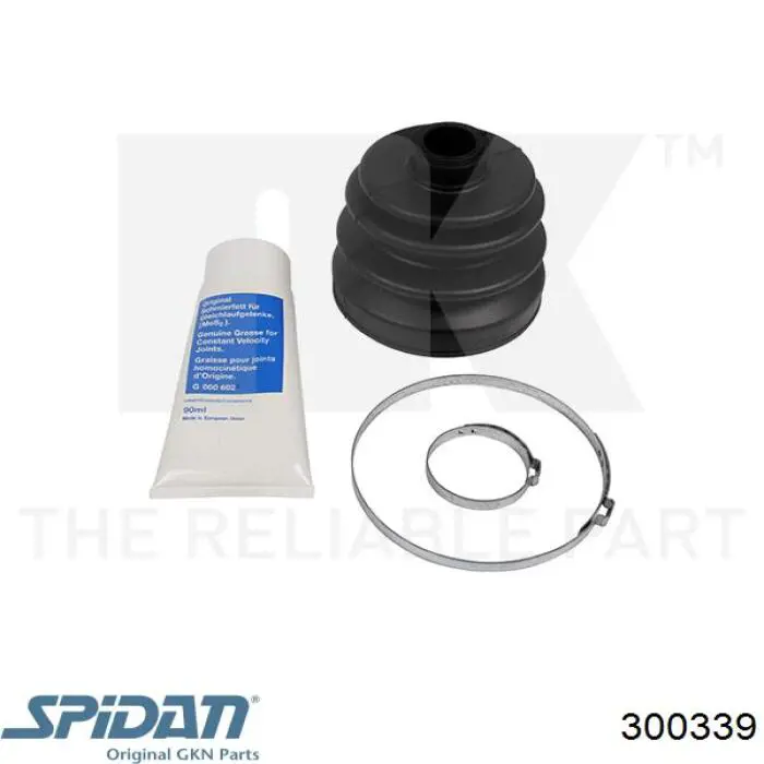 300339 GKN-Spidan Fuelle transmisión delantero exterior