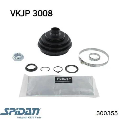 Fuelle, árbol de transmisión delantero exterior GKN-Spidan 300355 precio, desde 9,83 USD