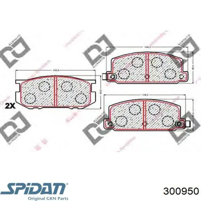 300950 GKN-Spidan junta homocinética exterior delantera