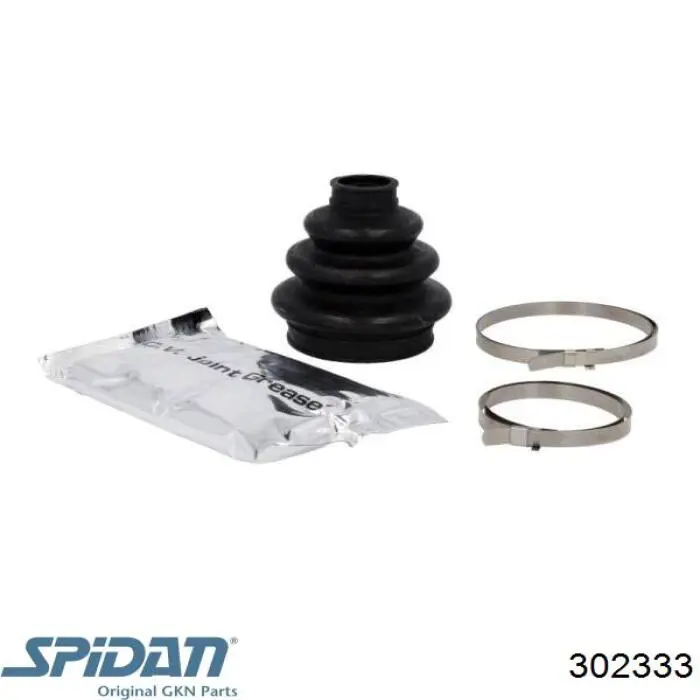 302333 GKN-Spidan fuelle, árbol de transmisión trasero exterior