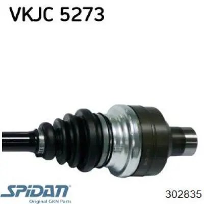 302835 GKN-Spidan árbol de transmisión delantero derecho