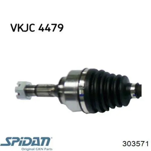 Semieje delantero derecho Peugeot/Citroen 00003273AE
