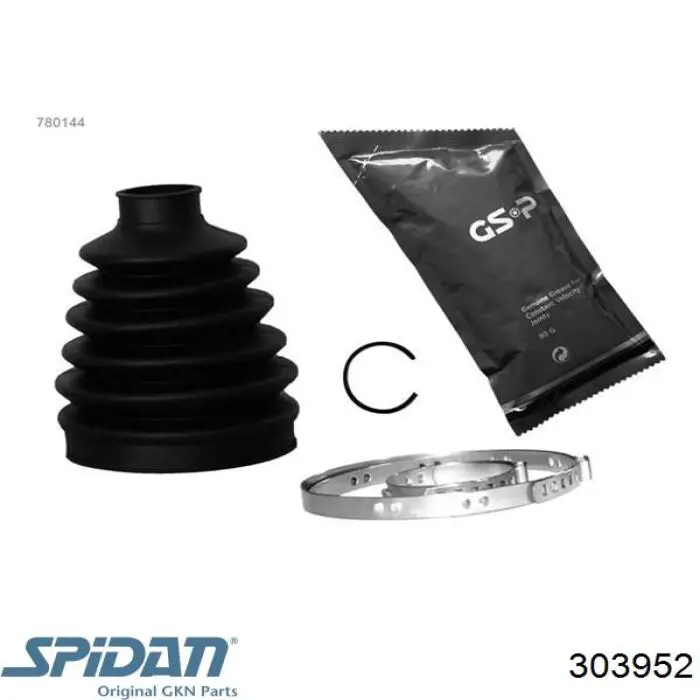 303952 GKN-Spidan Fuelle transmisión delantero exterior