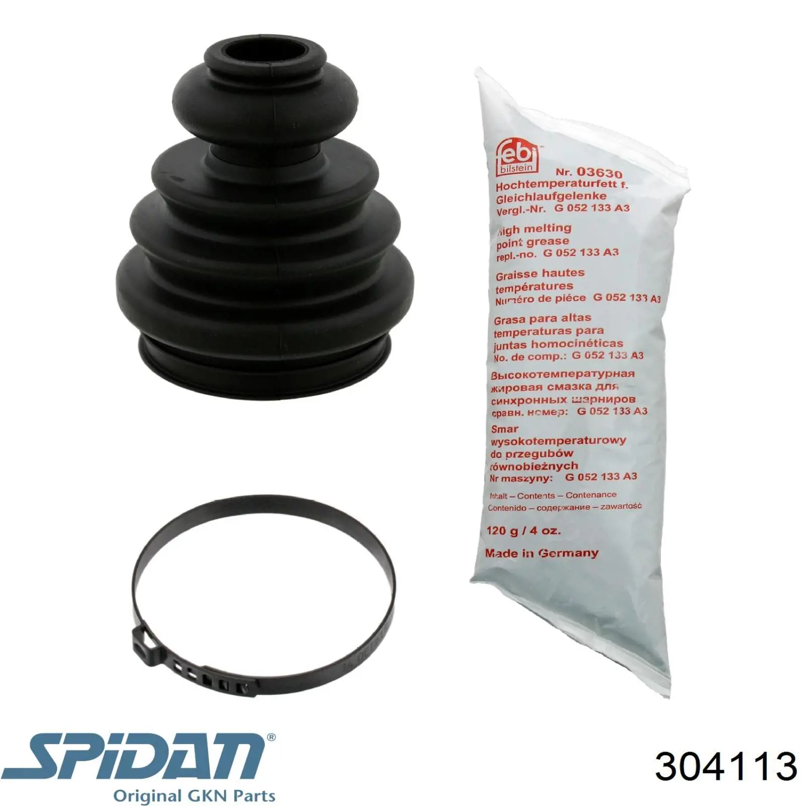 Fuelle de semieje delantero interior 304113 GKN-Spidan