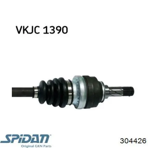 304426 GKN-Spidan árbol de transmisión delantero izquierdo