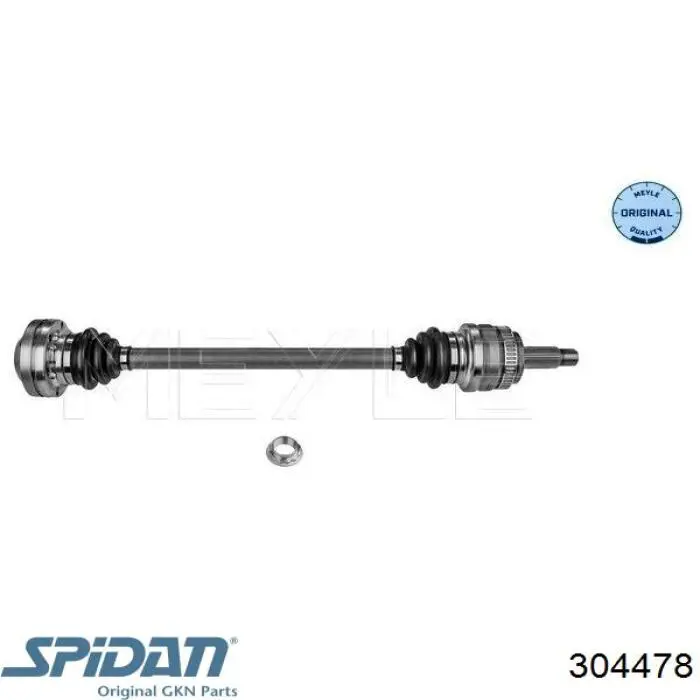 304478 GKN-Spidan árbol de transmisión trasero derecho