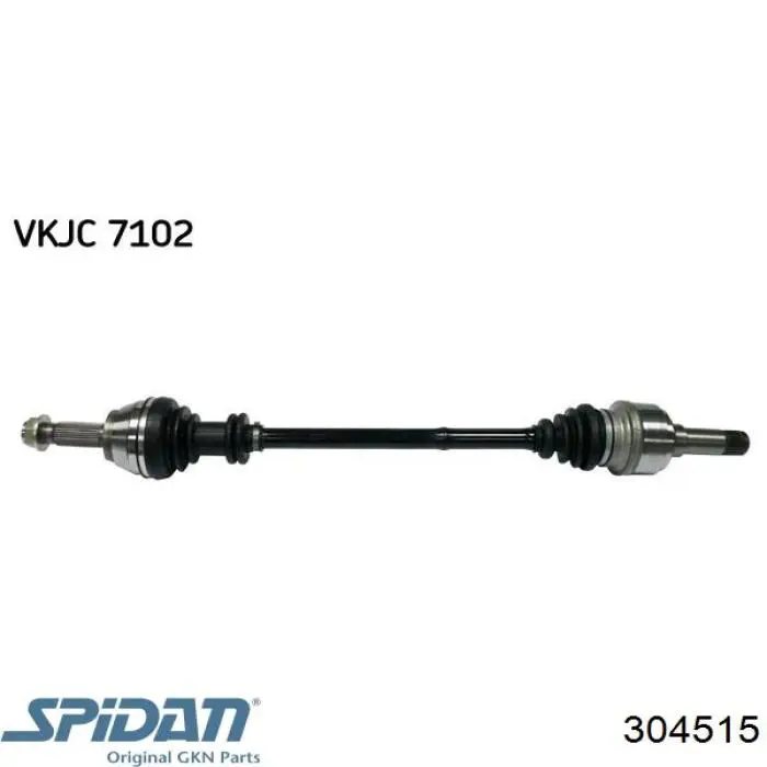 304515 GKN-Spidan árbol de transmisión trasero