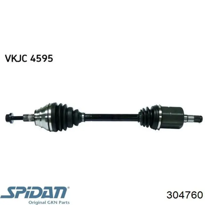 304760 GKN-Spidan árbol de transmisión delantero izquierdo