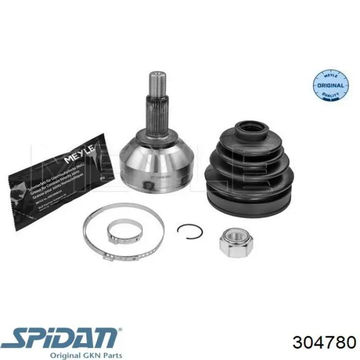 304780 GKN-Spidan árbol de transmisión delantero izquierdo