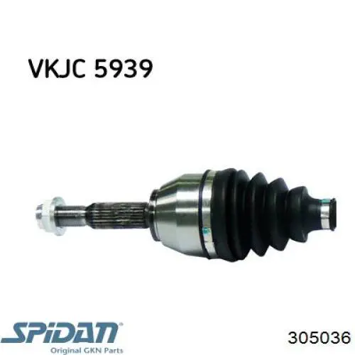 9T163B436AA Ford Semieje delantero derecho