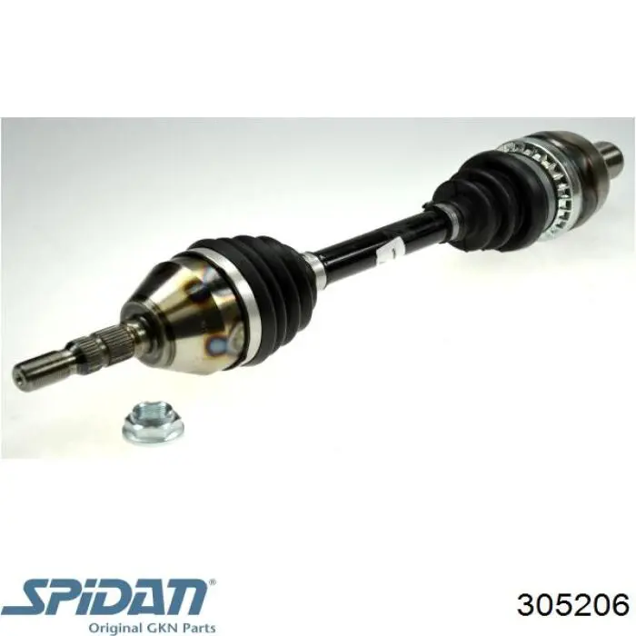 Semieje delantero derecho 93169663 General Motors