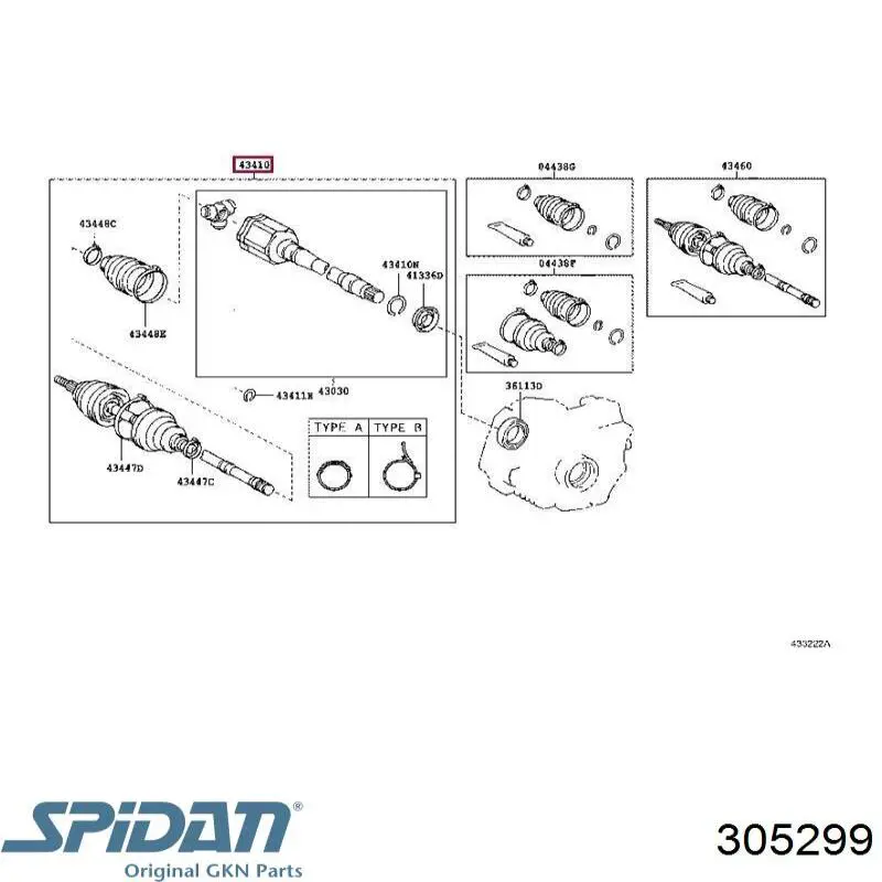 Comprar 305299 GKN-Spidan Junta homocinetica