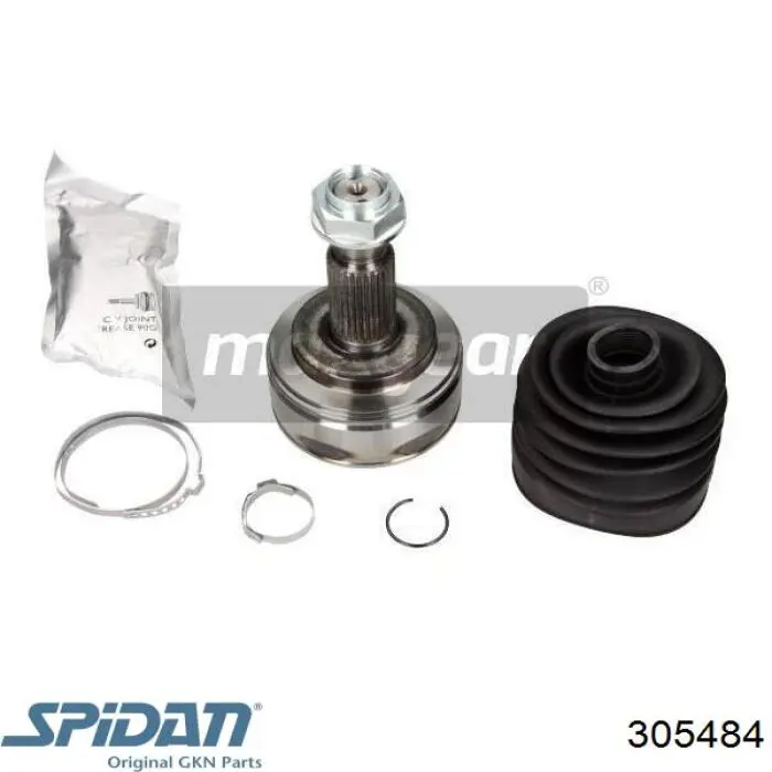 305484 GKN-Spidan árbol de transmisión delantero izquierdo