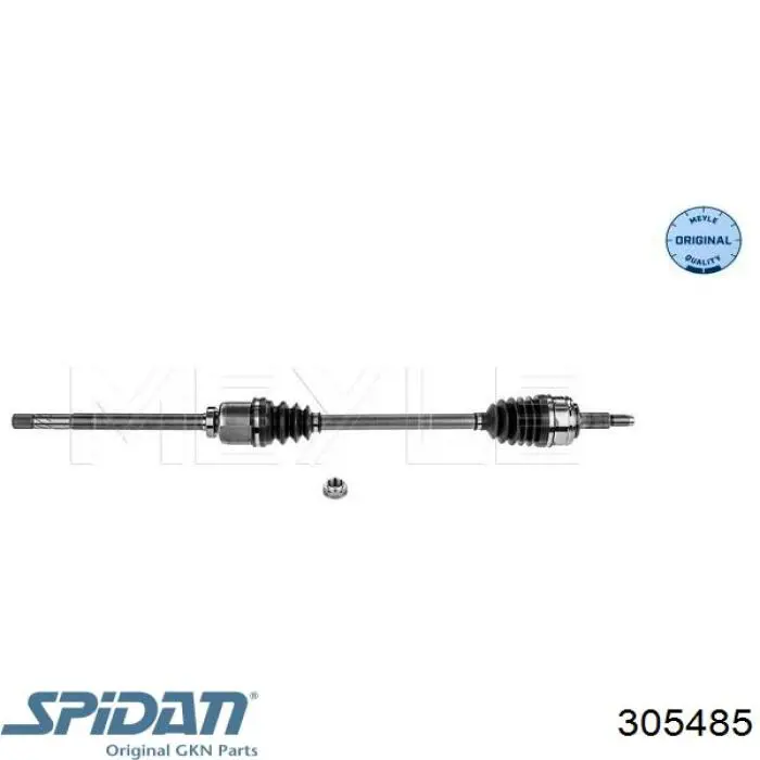 305485 GKN-Spidan árbol de transmisión delantero derecho