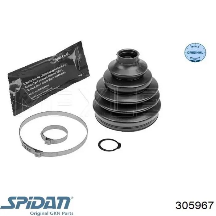 305967 GKN-Spidan fuelle, árbol de transmisión delantero exterior