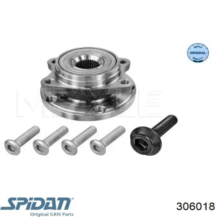 306018 GKN-Spidan fuelle, árbol de transmisión delantero exterior