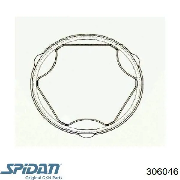 306046 GKN-Spidan Fuelle palier delantero interior
