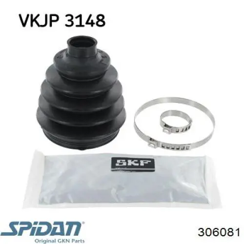 306081 GKN-Spidan Fuelle transmisión delantero exterior