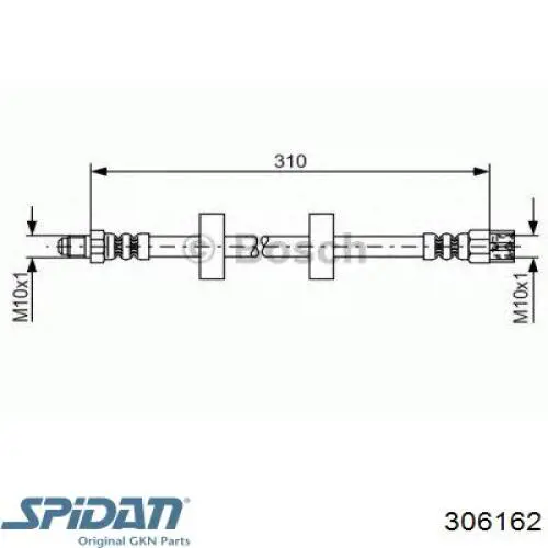 Semieje delantero izquierdo GSP 261153