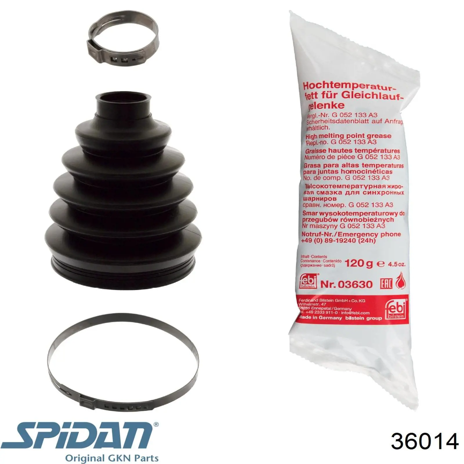 Fuelle, palier delantero exterior GKN-Spidan 36014 precio, desde 18,68 EUR