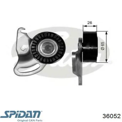 36052 GKN-Spidan Fuelle palier delantero interior