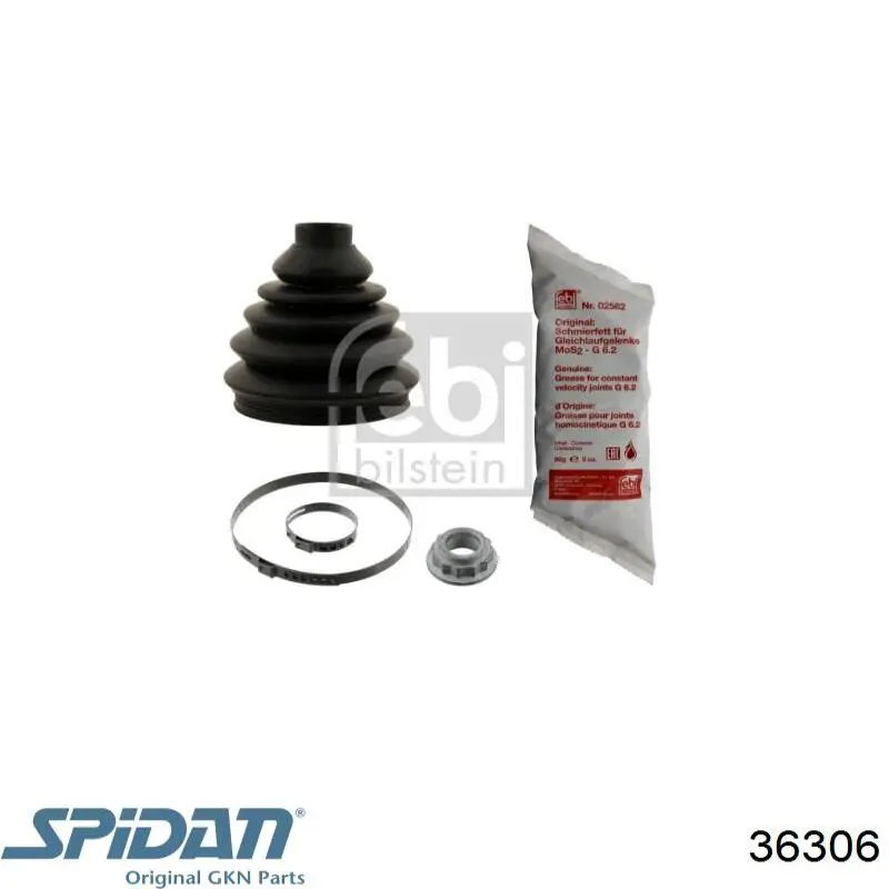 Fuelle de transmisión delantero exterior 36306 GKN-Spidan