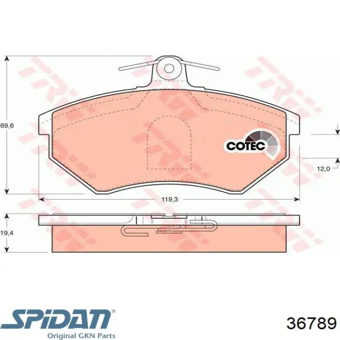 Junta homocinetica 36789 GKN-Spidan