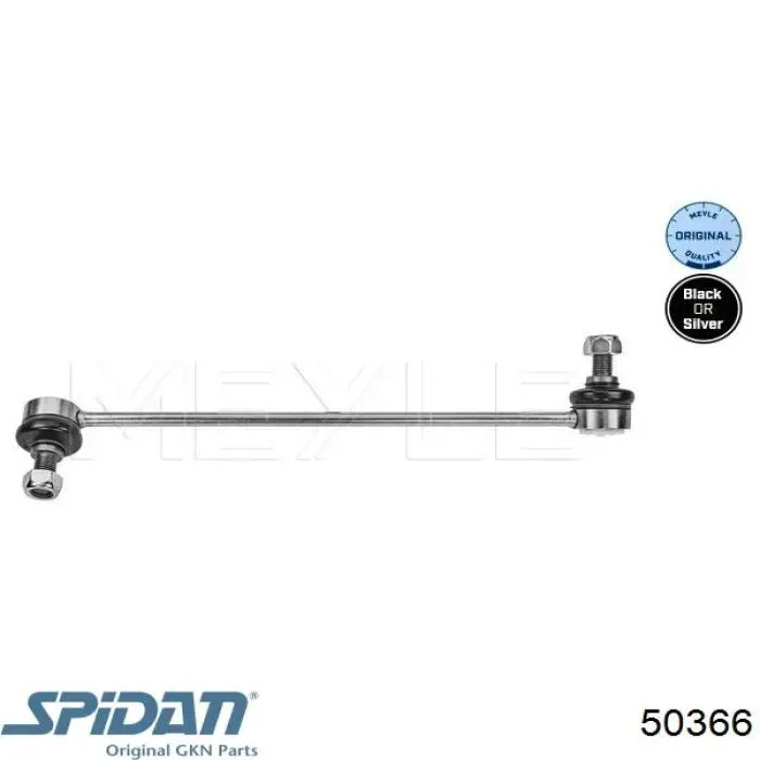 50366 GKN-Spidan barra estabilizadora delantera izquierda