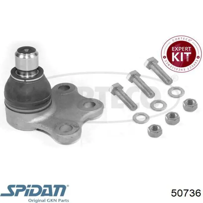 50736 GKN-Spidan rótula de suspensión inferior